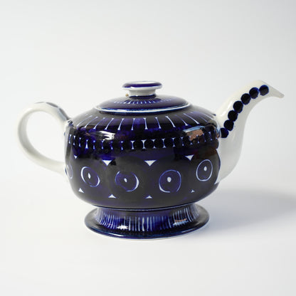 貫入あり ARABIA バレンシア（Valencia）コーヒーポットのハンドペイントデザインの画像