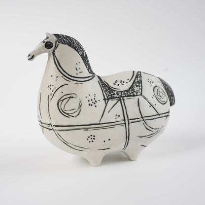 グスタフスベリ スティグ・リンドベリ（Stig Lindberg）スプリンガレの陶製馬フィギュリン