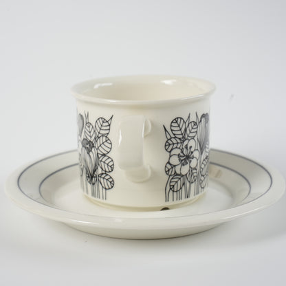 訳あり品 アラビア（ARABIA）クロッカス（Krokus）コーヒーカップ＆ソーサー - 北欧食器タックショミュッケ