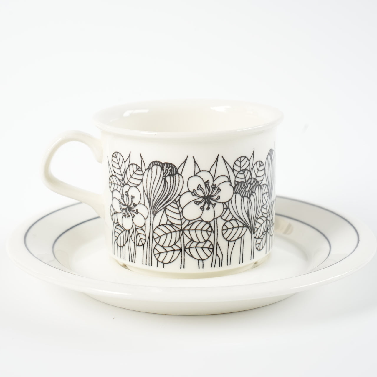 訳あり品 アラビア（ARABIA）クロッカス（Krokus）コーヒーカップ＆ソーサー - 北欧食器タックショミュッケ