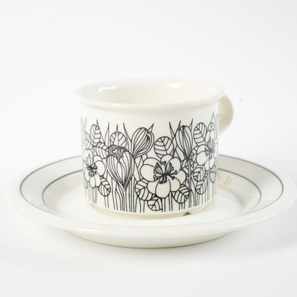 訳あり品 アラビア（ARABIA）クロッカス（Krokus）コーヒーカップ＆ソーサー - 北欧食器タックショミュッケ