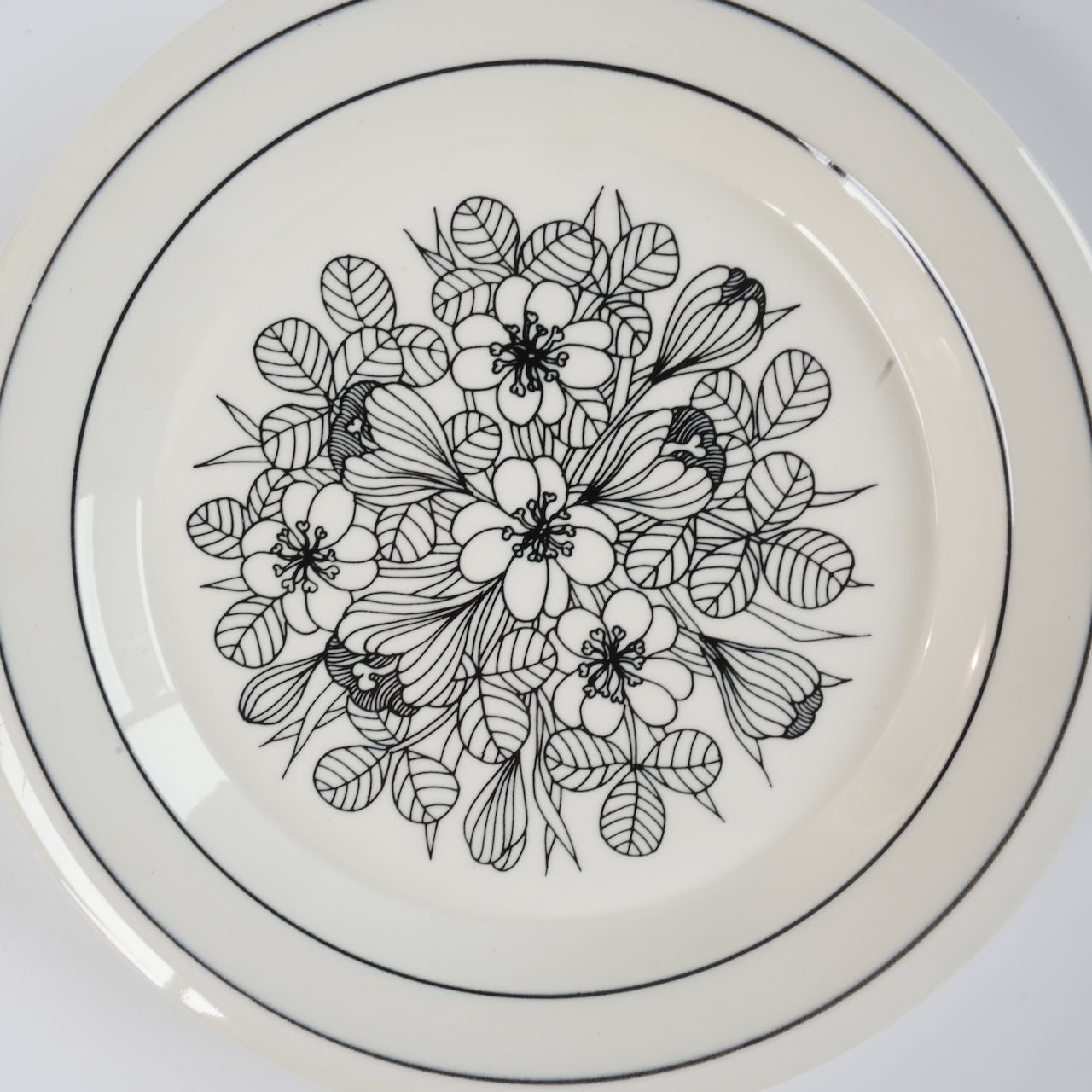 貫入あり ARABIA クロッカス（Krokus）17cmプレート 2 - 北欧食器タックショミュッケ