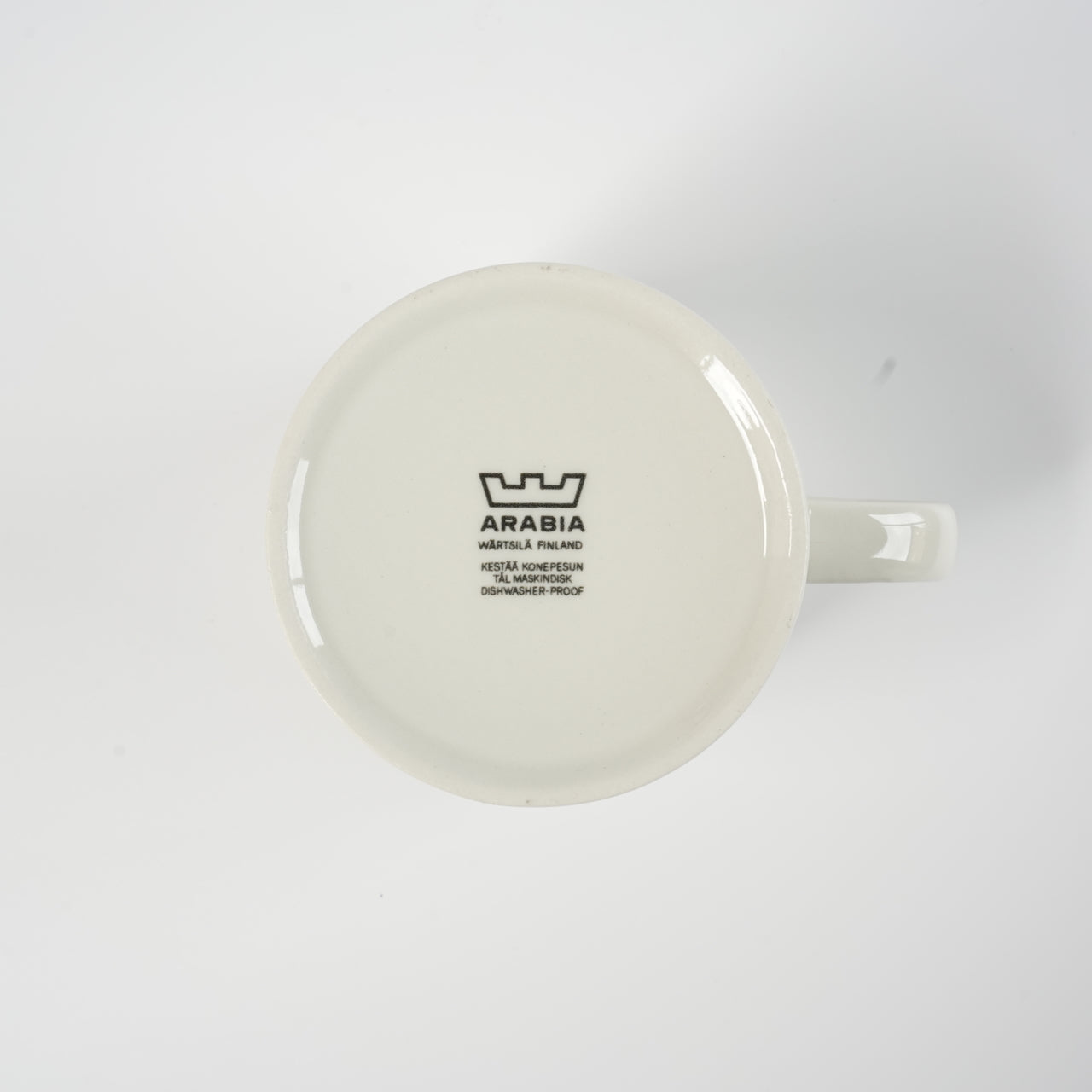 初期モデル アラビア（ARABIA）パラティッシ（Paratiisi）ブラック ティーカップ＆ソーサー - 北欧食器タックショミュッケ