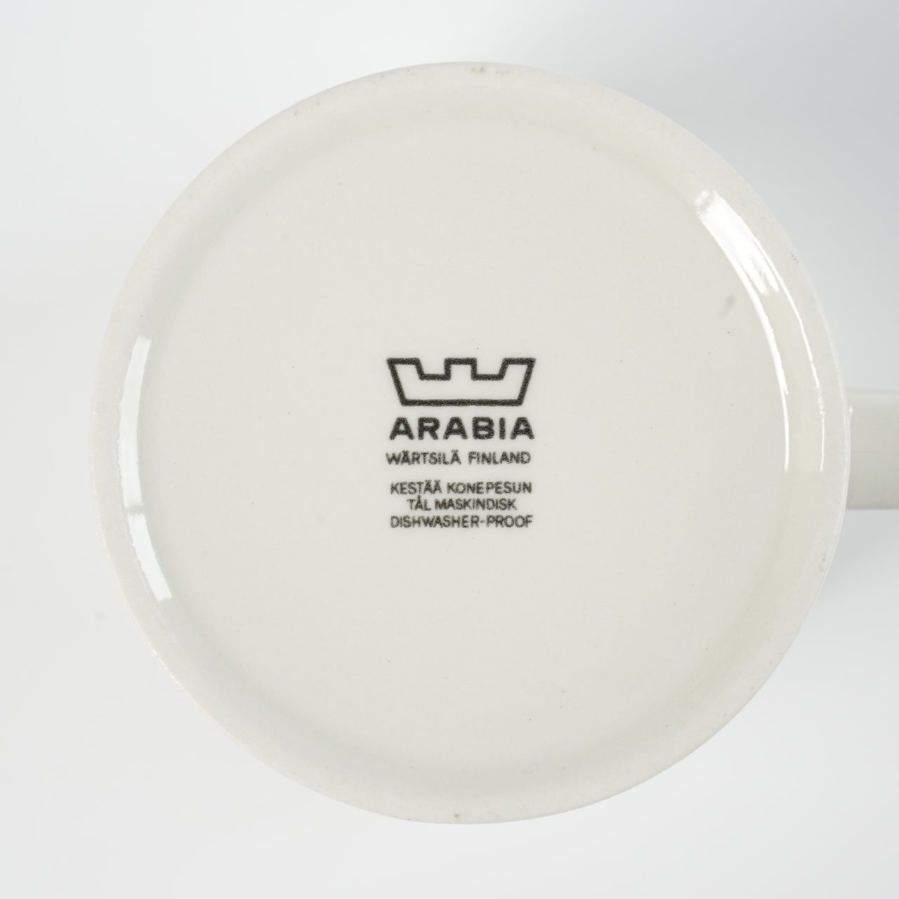 初期モデル アラビア（ARABIA）パラティッシ（Paratiisi）ブラック ティーカップ＆ソーサー - 北欧食器タックショミュッケ