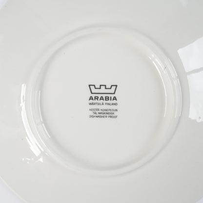 初期モデル アラビア（ARABIA）パラティッシ（Paratiisi）ブラック ティーカップ＆ソーサー - 北欧食器タックショミュッケ