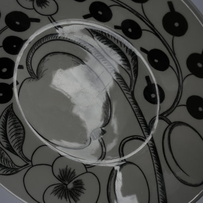 初期モデル アラビア（ARABIA）パラティッシ（Paratiisi）ブラック ティーカップ＆ソーサー - 北欧食器タックショミュッケ