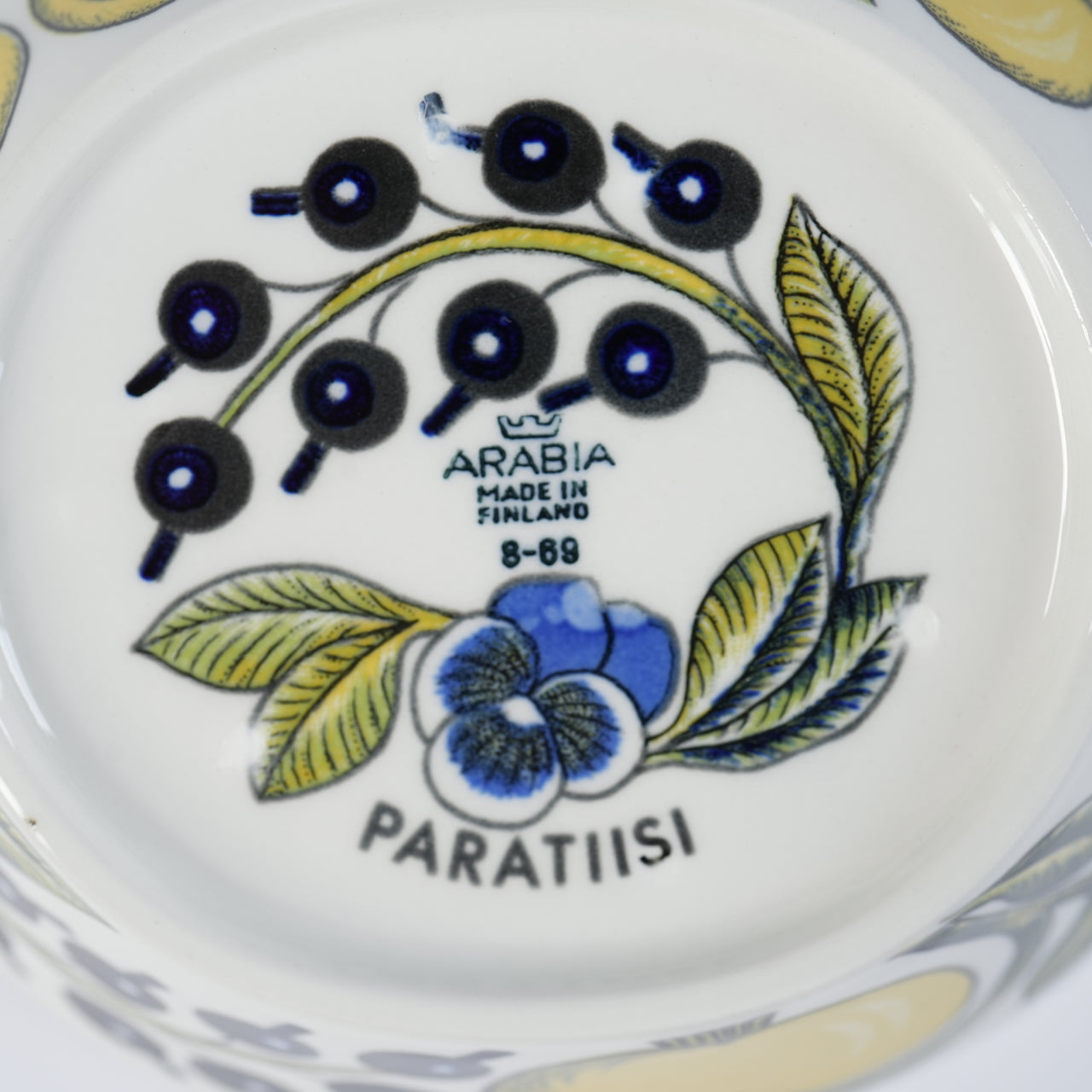 希少【ヴィオラロゴ】ARABIA（アラビア）パラティッシ（Paratiisi）ボウル 17cm 2 - 北欧食器タックショミュッケ