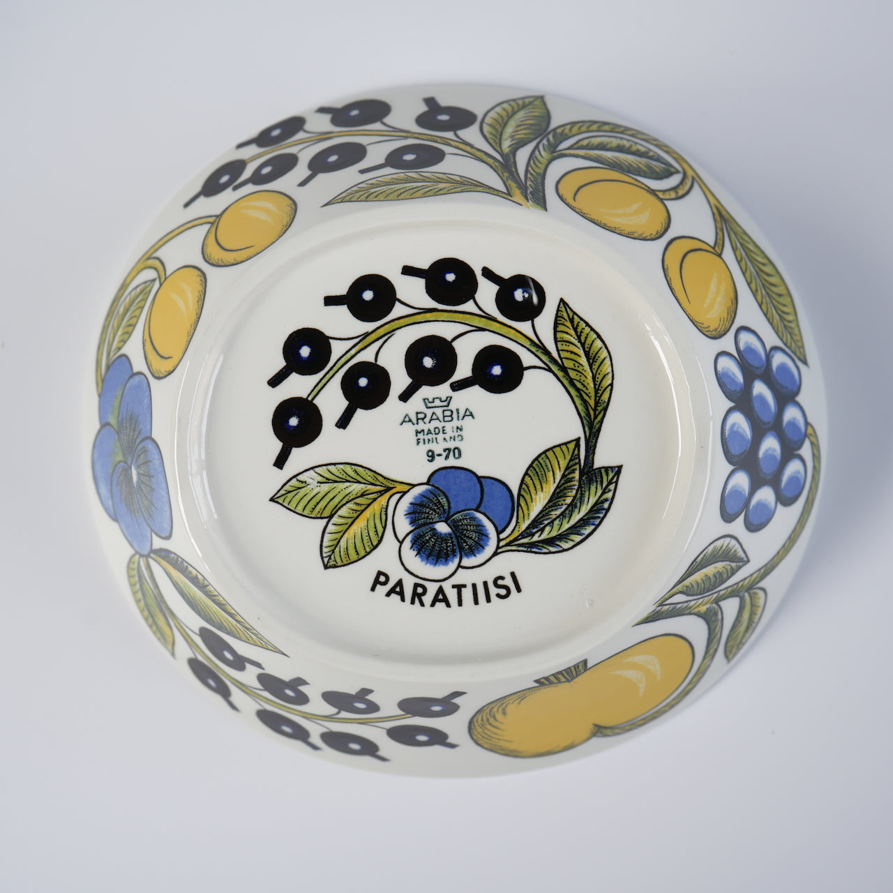 希少【ヴィオラロゴ】ARABIA（アラビア）パラティッシ（Paratiisi）ボウル 17cm 1 - 北欧食器タックショミュッケ