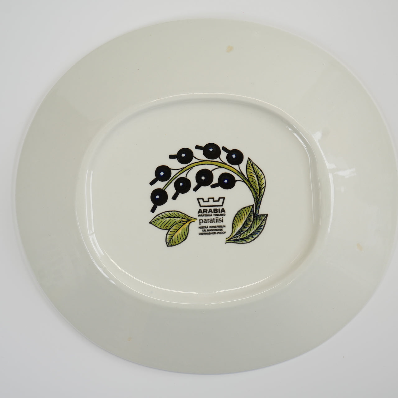 1971年製 ARABIA（アラビア）パラティッシ（Paratiisi）オーバルプレート25cm 1 - 北欧食器タックショミュッケ