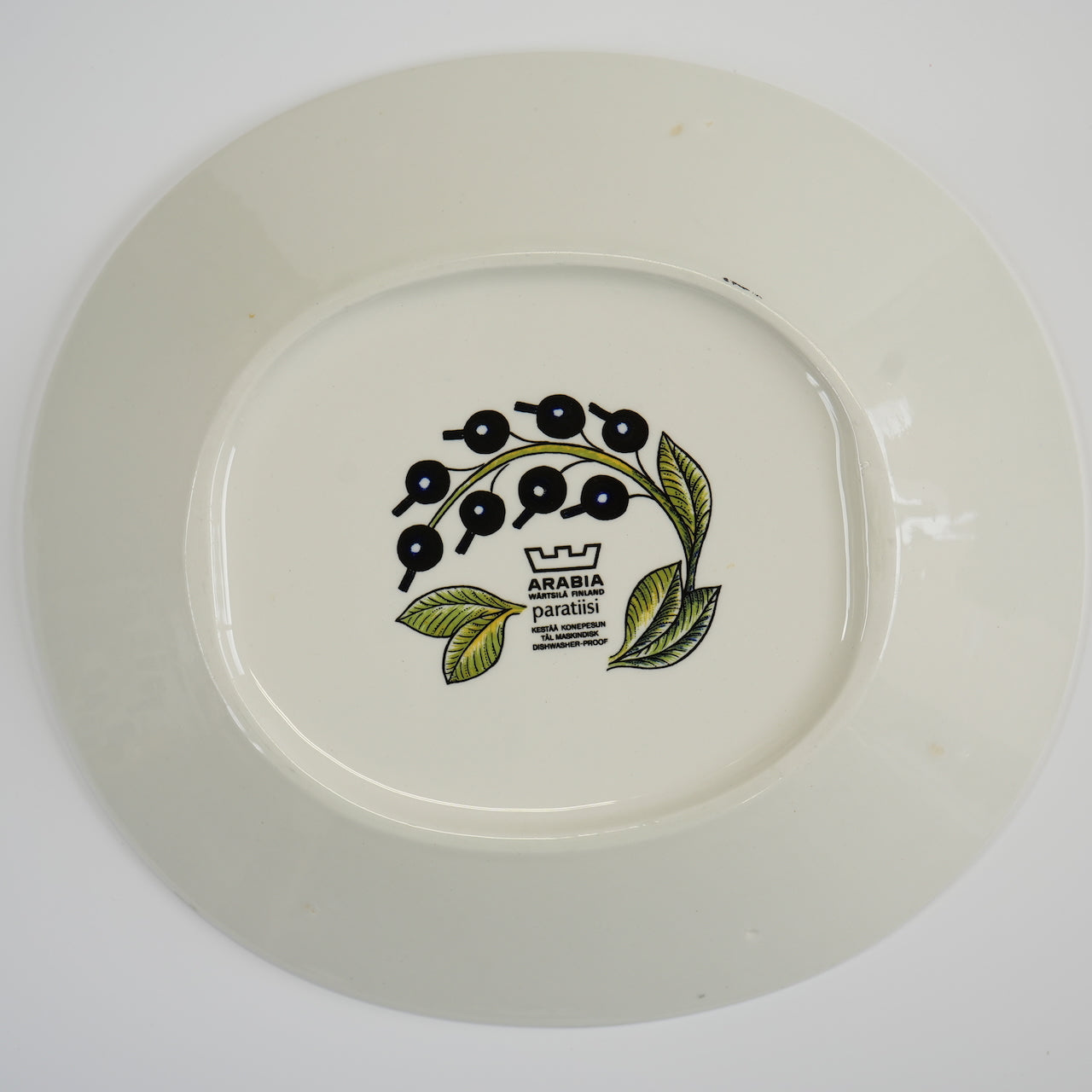 1971年製 ARABIA（アラビア）パラティッシ（Paratiisi）オーバルプレート25cm 2 - 北欧食器タックショミュッケ