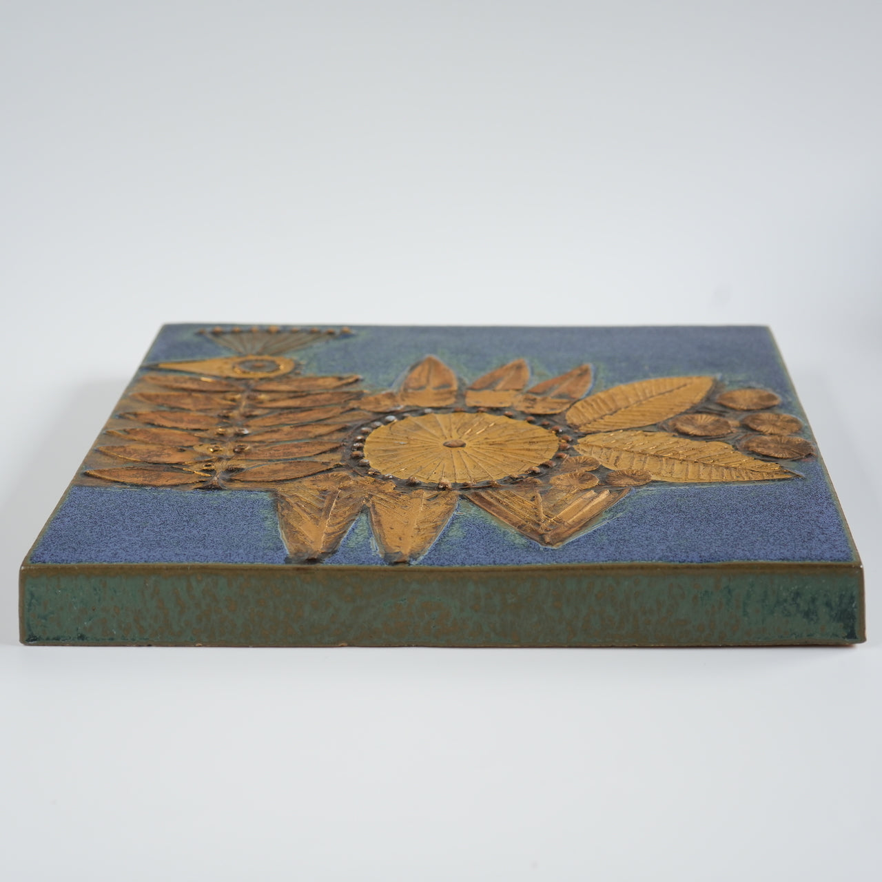 希少色 リサ・ラーソン グスタフスベリ 黄金色の雄鶏（Tuppfågel）の陶板 - 北欧食器タックショミュッケ