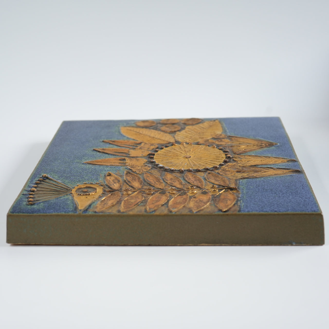 希少色 リサ・ラーソン グスタフスベリ 黄金色の雄鶏（Tuppfågel）の陶板 - 北欧食器タックショミュッケ