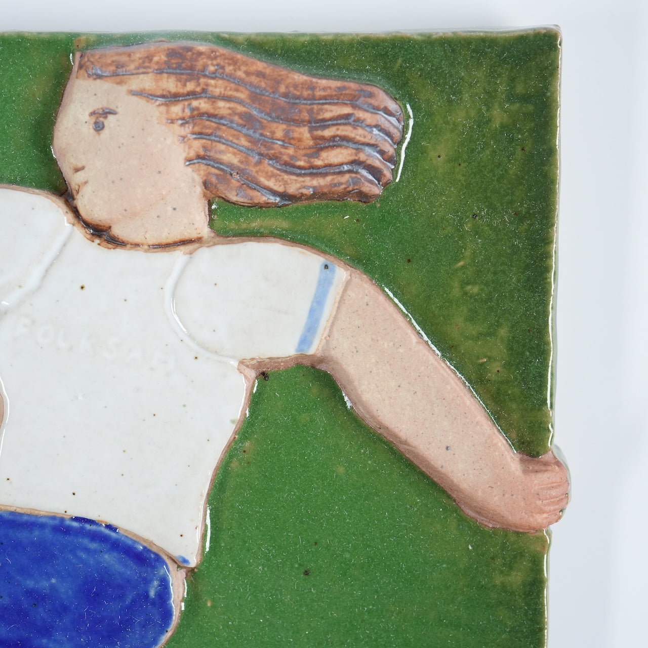 希少 リサ・ラーソン 女子サッカー（Damfotboll）の陶板 箱付き - 北欧食器タックショミュッケ