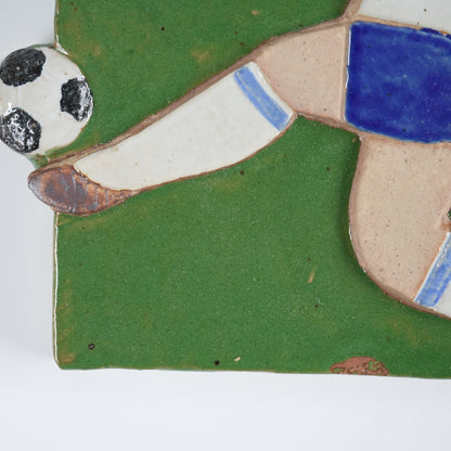 希少 リサ・ラーソン 女子サッカー（Damfotboll）の陶板 箱付き - 北欧食器タックショミュッケ