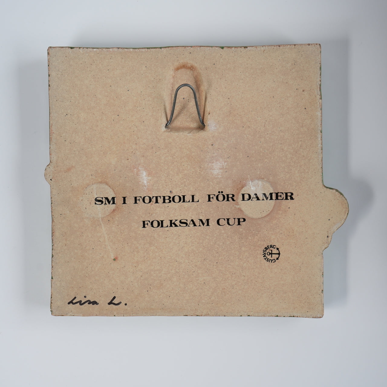 希少 リサ・ラーソン 女子サッカー（Damfotboll）の陶板 箱付き - 北欧食器タックショミュッケ