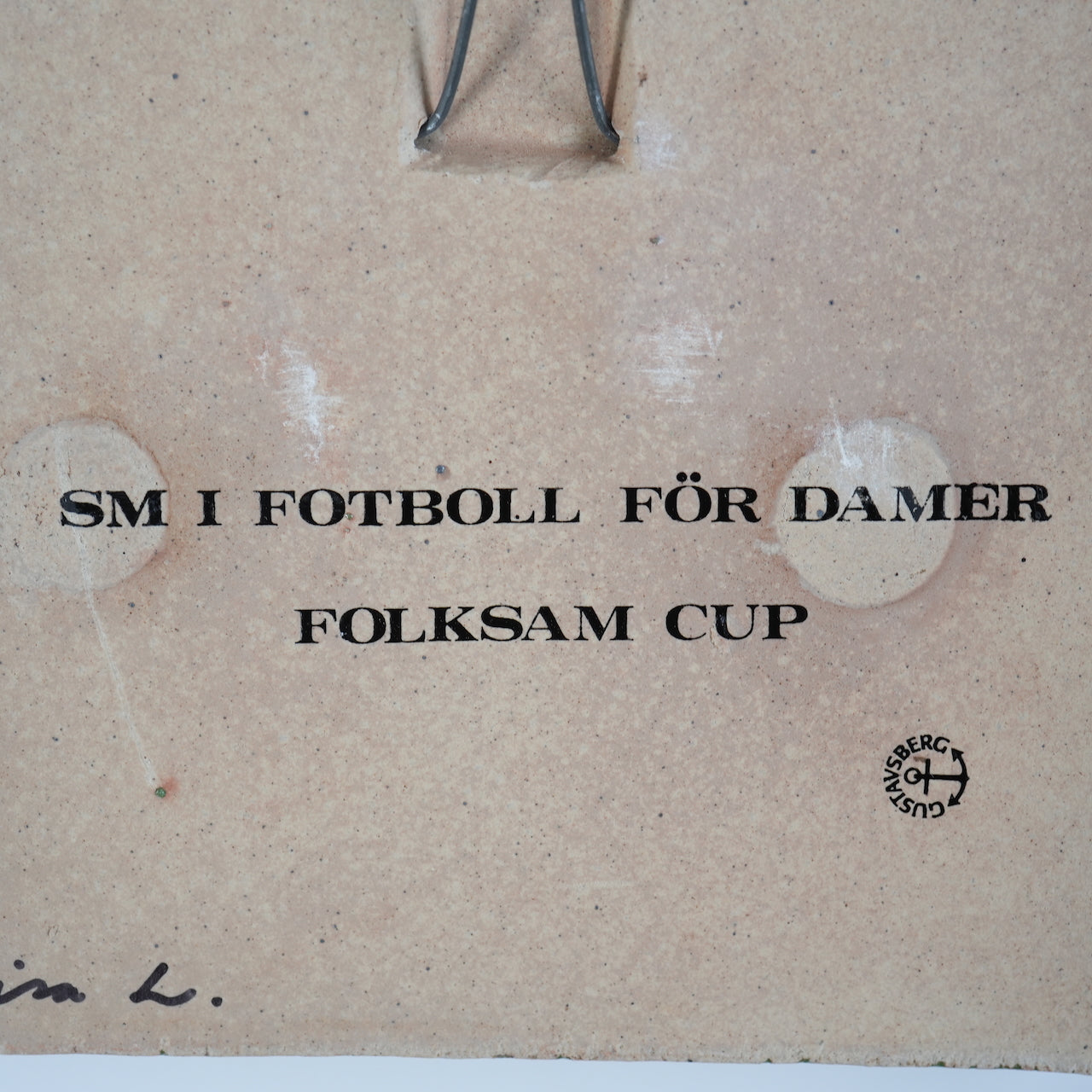 希少 リサ・ラーソン 女子サッカー（Damfotboll）の陶板 箱付き - 北欧食器タックショミュッケ