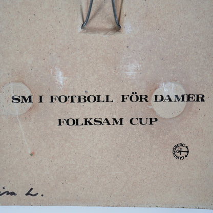 希少 リサ・ラーソン 女子サッカー（Damfotboll）の陶板 箱付き - 北欧食器タックショミュッケ