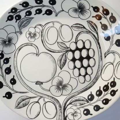 最初期モデル アラビア パラティッシ ブラック（Paratiisi）25cm オーバルプレート 1