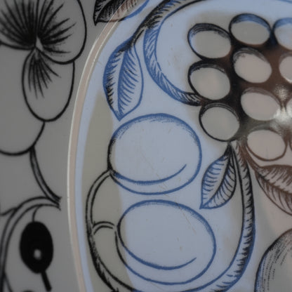 最初期モデル アラビア パラティッシ ブラック（Paratiisi）25cm オーバルプレート 1