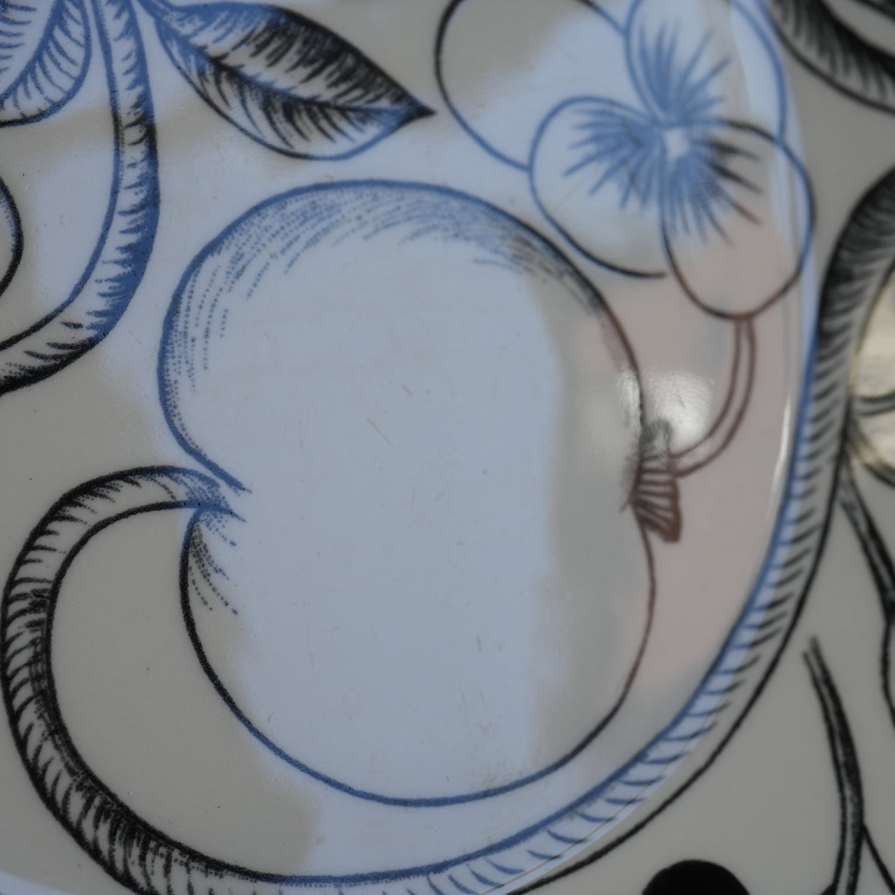 最初期モデル アラビア パラティッシ ブラック（Paratiisi）25cm オーバルプレート 1