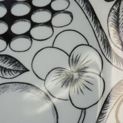 最初期モデル アラビア パラティッシ ブラック（Paratiisi）25cm オーバルプレート 1