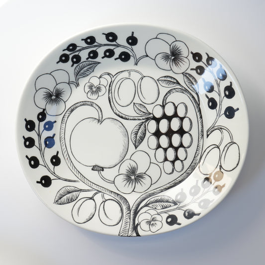 最初期モデル アラビア パラティッシ ブラック（Paratiisi）25cm オーバルプレート 2