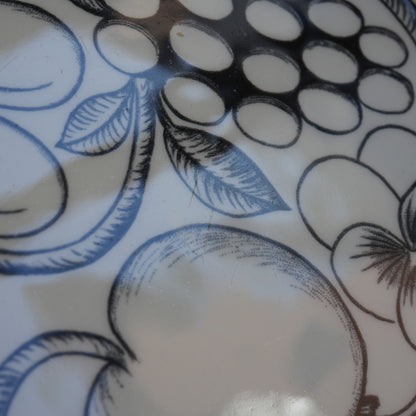 Arabia Paratiisi Black 25cm Oval Plate, the earliest model