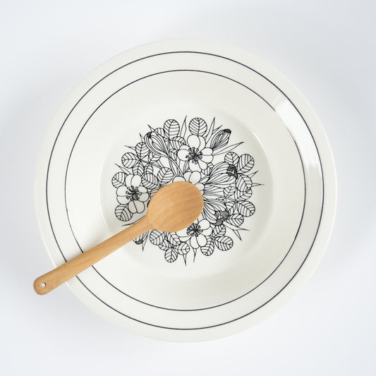 ARABIA Crocus Vintage Soup Plate Deep Dish 20cm 1