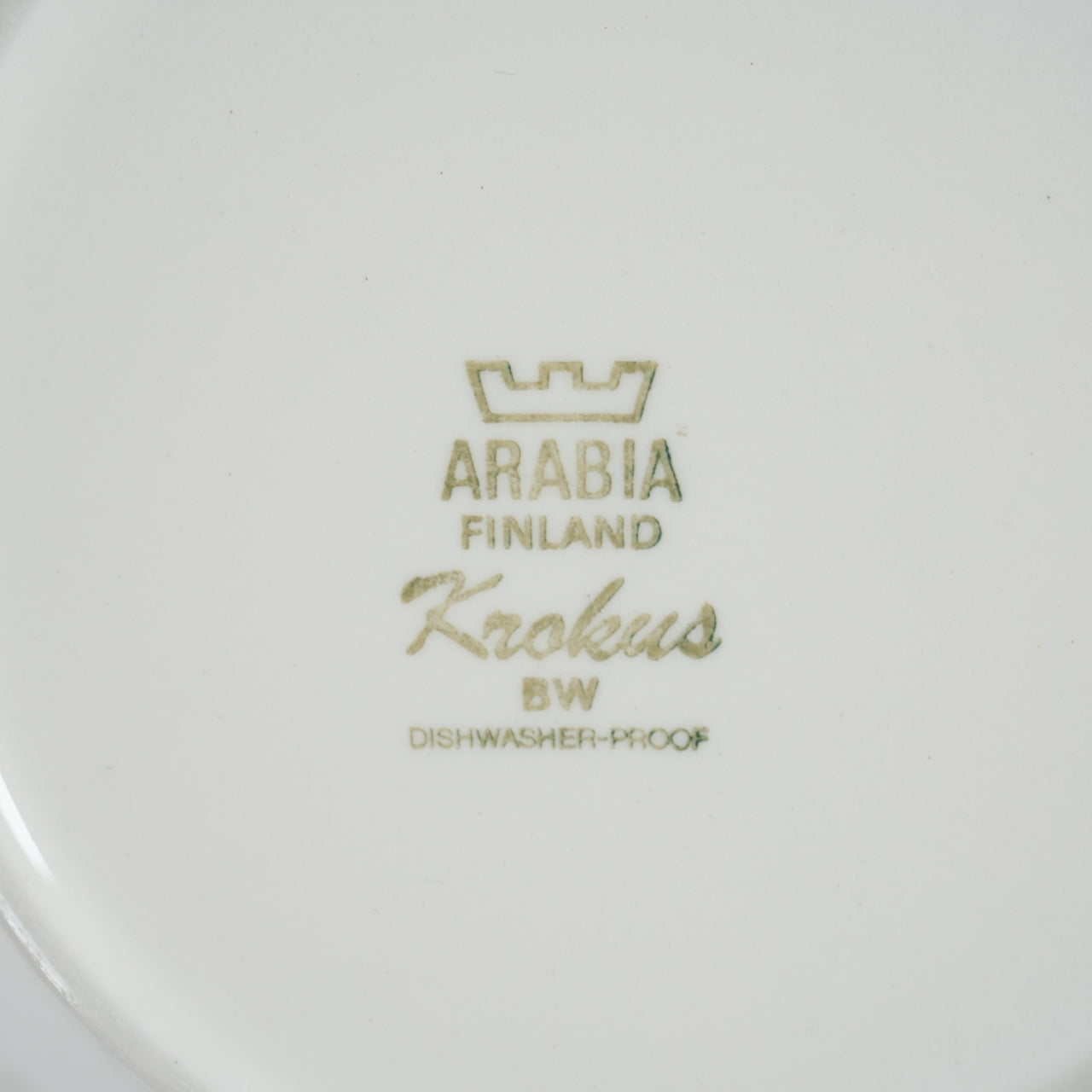 ARABIA Crocus Vintage Soup Plate Deep Dish 20cm 1