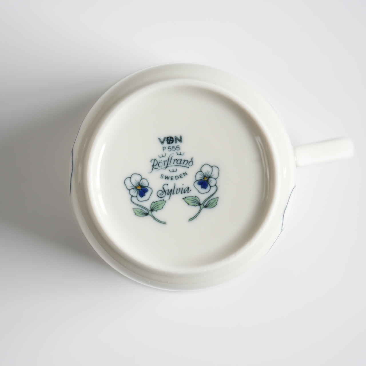 Rare Size Roll Strand Sylvia Tea Cup &amp; Saucer