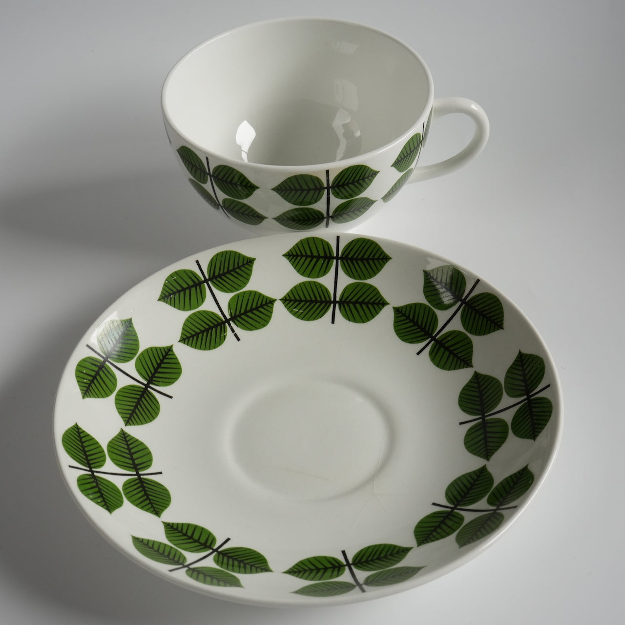 Rare Gustavsberg Bersa Vintage Morning Cup and Saucer