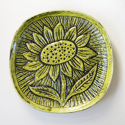 大サイズ ロールストランド グンナー・ニールンド（Gunnar Nylund）ひまわり（Solros）の飾り皿