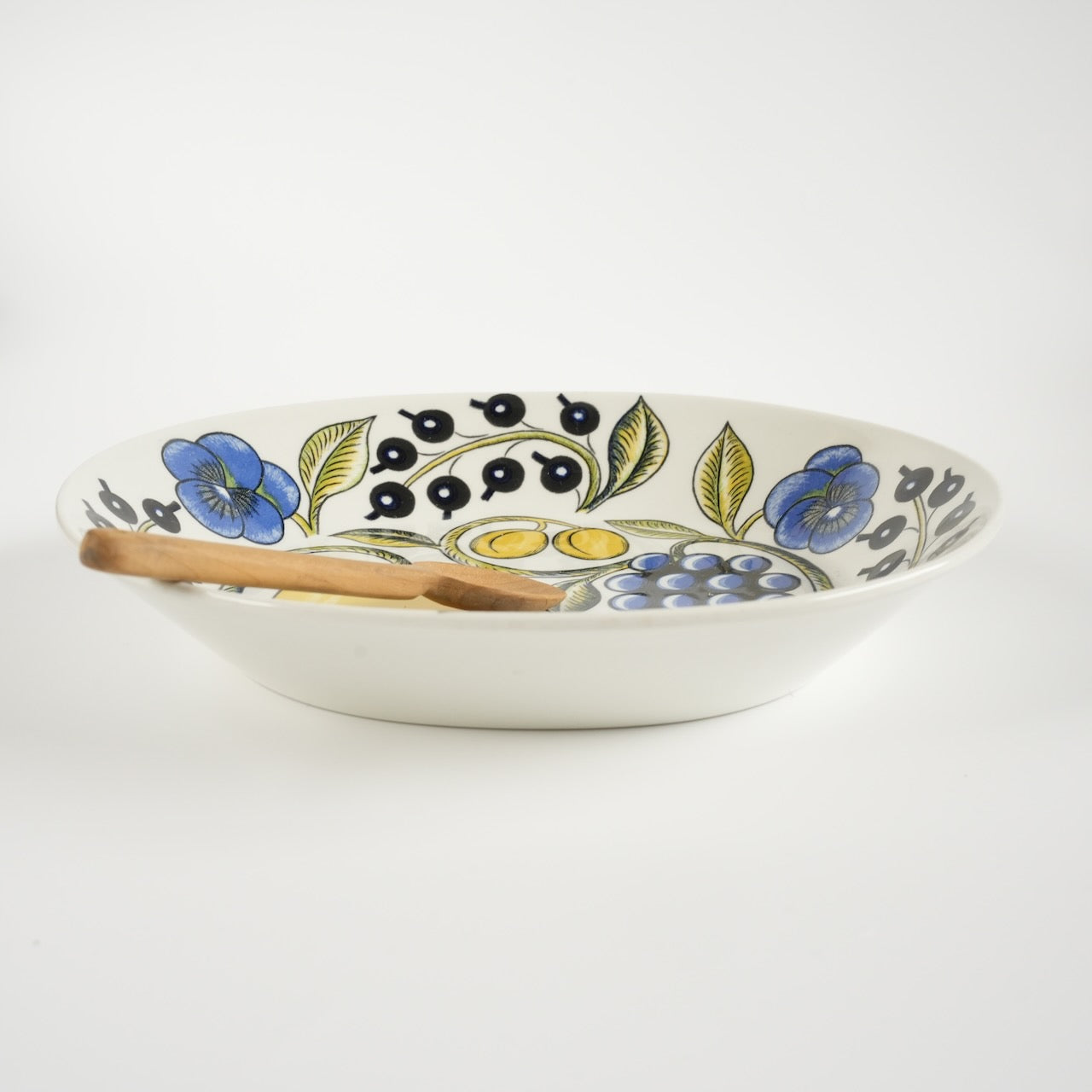 珍品【ヴィオラロゴ】アラビア（ARABIA）パラティッシ（Paratiisi）深皿 スープ皿22cm