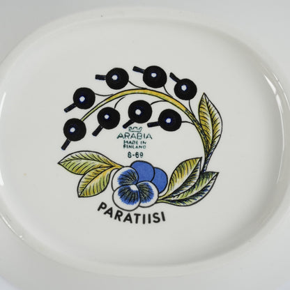 珍品【ヴィオラロゴ】アラビア（ARABIA）パラティッシ（Paratiisi）深皿 スープ皿22cm