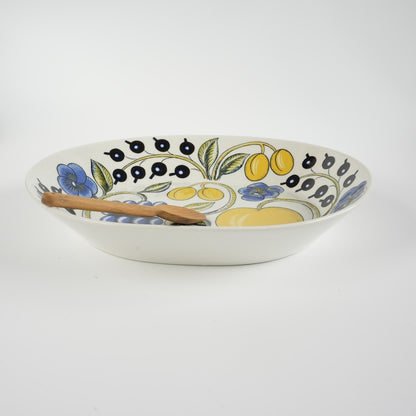 希少サイズ【ヴィオラロゴ】アラビア（ARABIA）パラティッシ（Paratiisi）深皿 スープ皿25cm