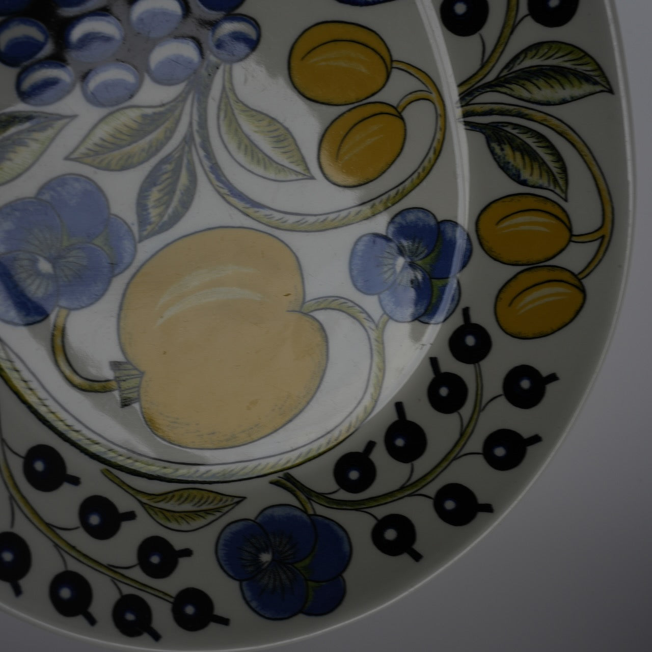 希少サイズ【ヴィオラロゴ】アラビア（ARABIA）パラティッシ（Paratiisi）深皿 スープ皿25cm