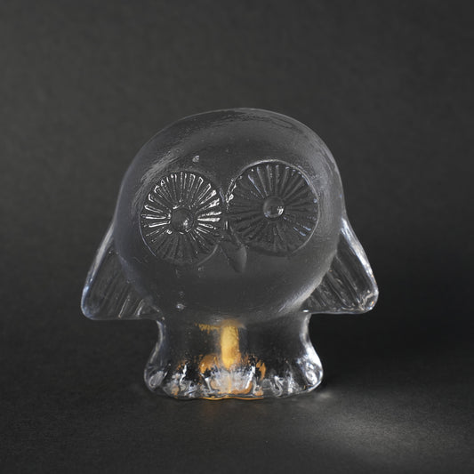 リサ・ラーソン（Lisa Larson） ローヤルクローナ ガラスのふくろう