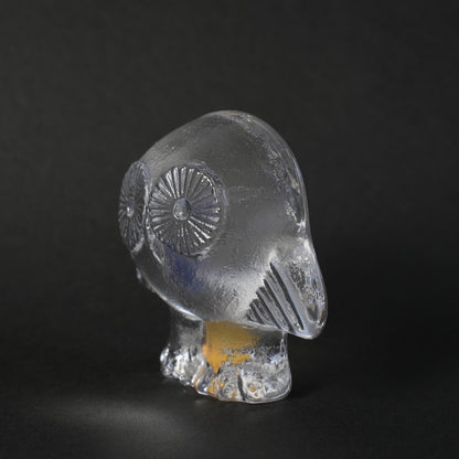 リサ・ラーソン（Lisa Larson） ローヤルクローナ ガラスのふくろう