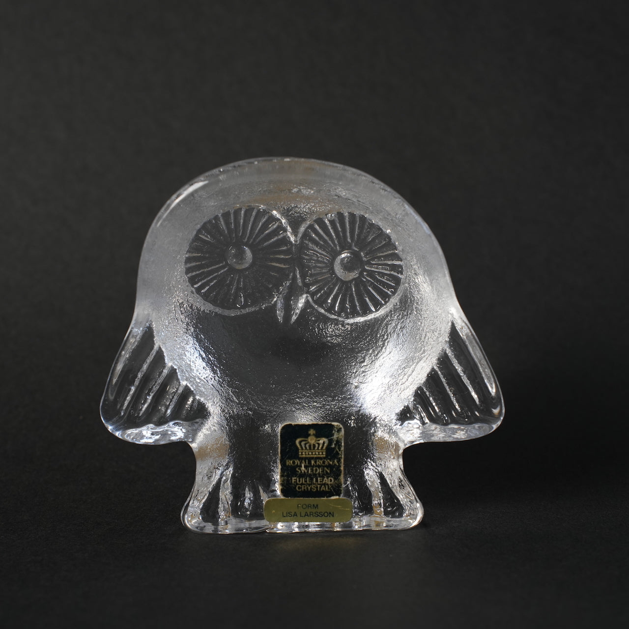 リサ・ラーソン（Lisa Larson） ローヤルクローナ ガラスのふくろう