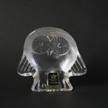 リサ・ラーソン（Lisa Larson） ローヤルクローナ ガラスのふくろう