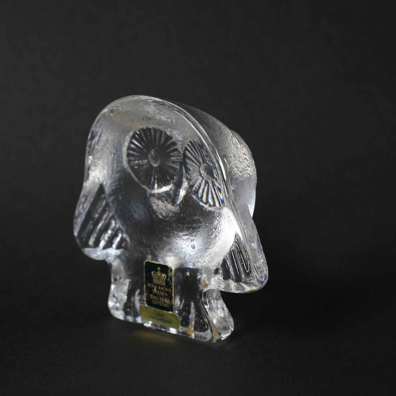 リサ・ラーソン（Lisa Larson） ローヤルクローナ ガラスのふくろう