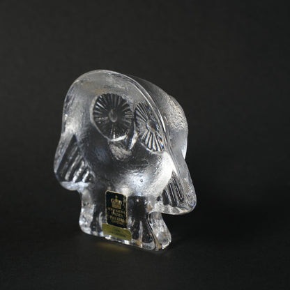 リサ・ラーソン（Lisa Larson） ローヤルクローナ ガラスのふくろう