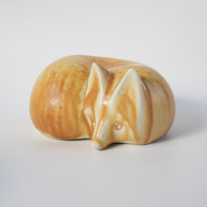 罕见的 Lisa Larson 与 Bernd Friberg 合作：Gustavsberg Skansen 动物园狐狸雕像，中号