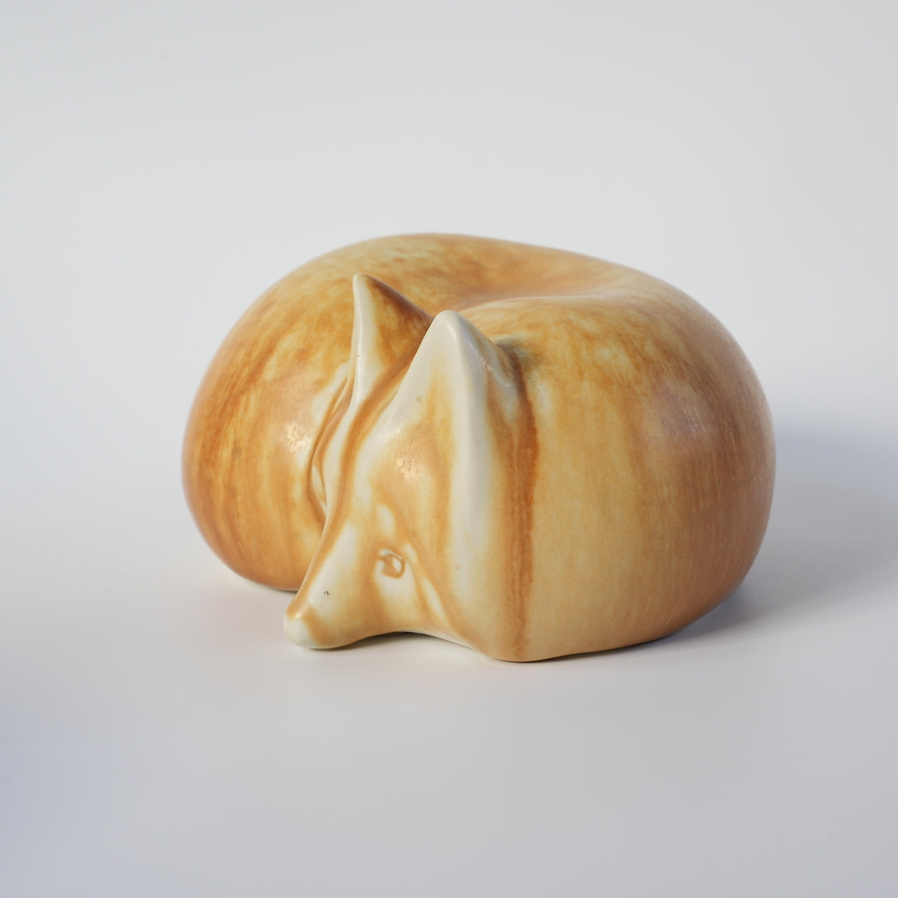 罕见的 Lisa Larson 与 Bernd Friberg 合作：Gustavsberg Skansen 动物园狐狸雕像，中号