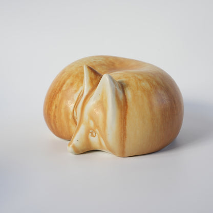 罕见的 Lisa Larson 与 Bernd Friberg 合作：Gustavsberg Skansen 动物园狐狸雕像，中号