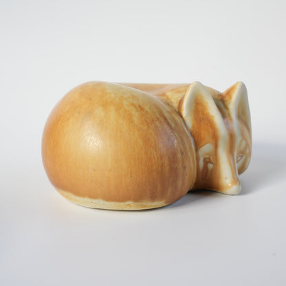 罕见的 Lisa Larson 与 Bernd Friberg 合作：Gustavsberg Skansen 动物园狐狸雕像，中号