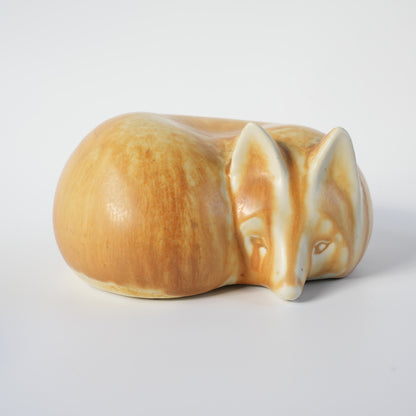 罕见的 Lisa Larson 与 Bernd Friberg 合作：Gustavsberg Skansen 动物园狐狸雕像，中号