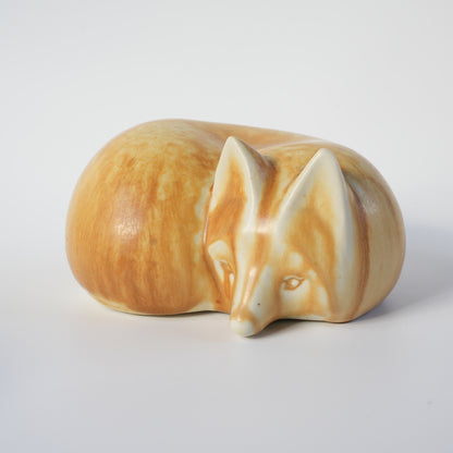 罕见的 Lisa Larson 与 Bernd Friberg 合作：Gustavsberg Skansen 动物园狐狸雕像，中号