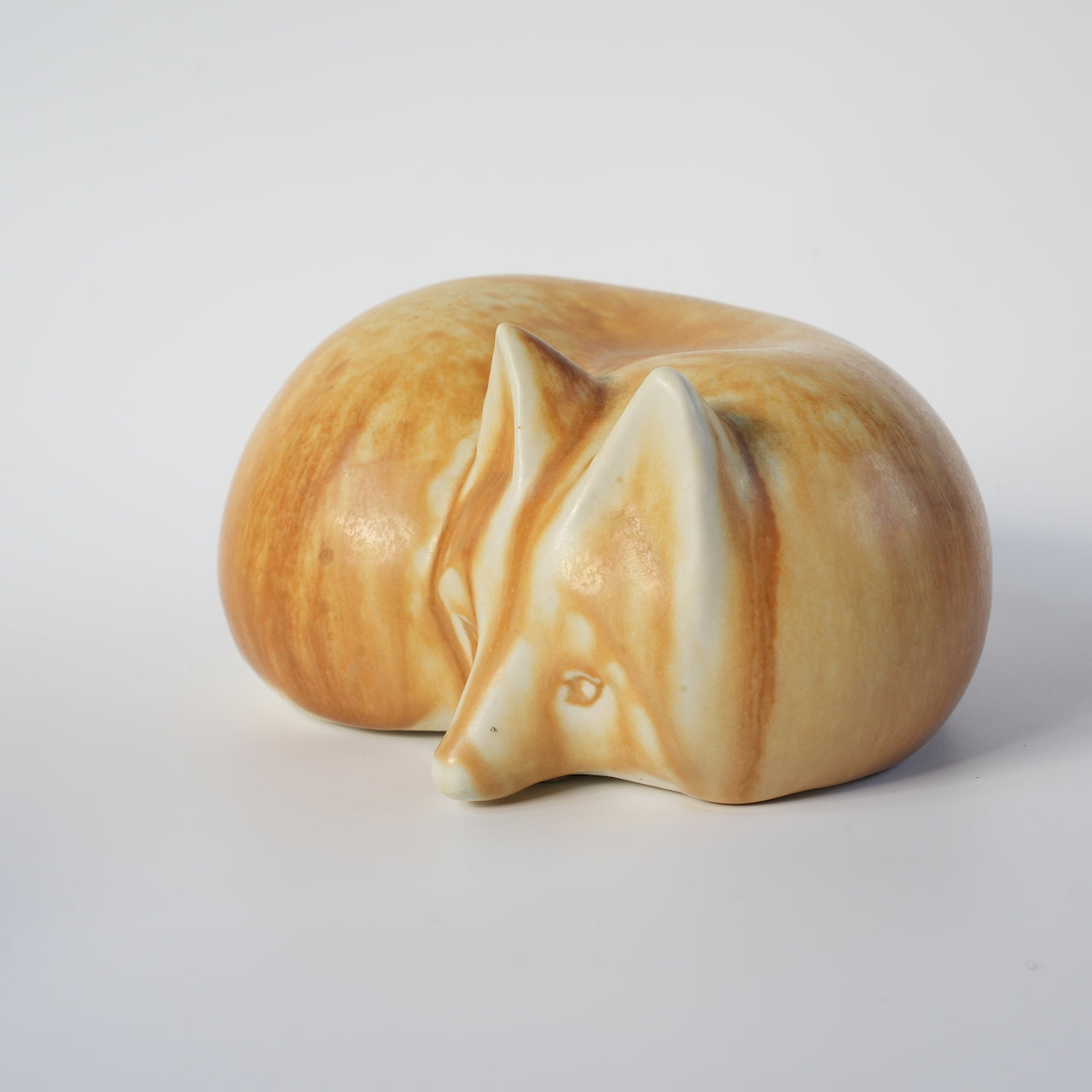 罕见的 Lisa Larson 与 Bernd Friberg 合作：Gustavsberg Skansen 动物园狐狸雕像，中号