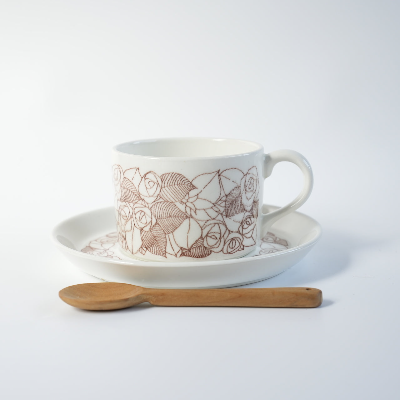 稀有 Gustavsberg Rosenfalt 茶杯和茶碟 1